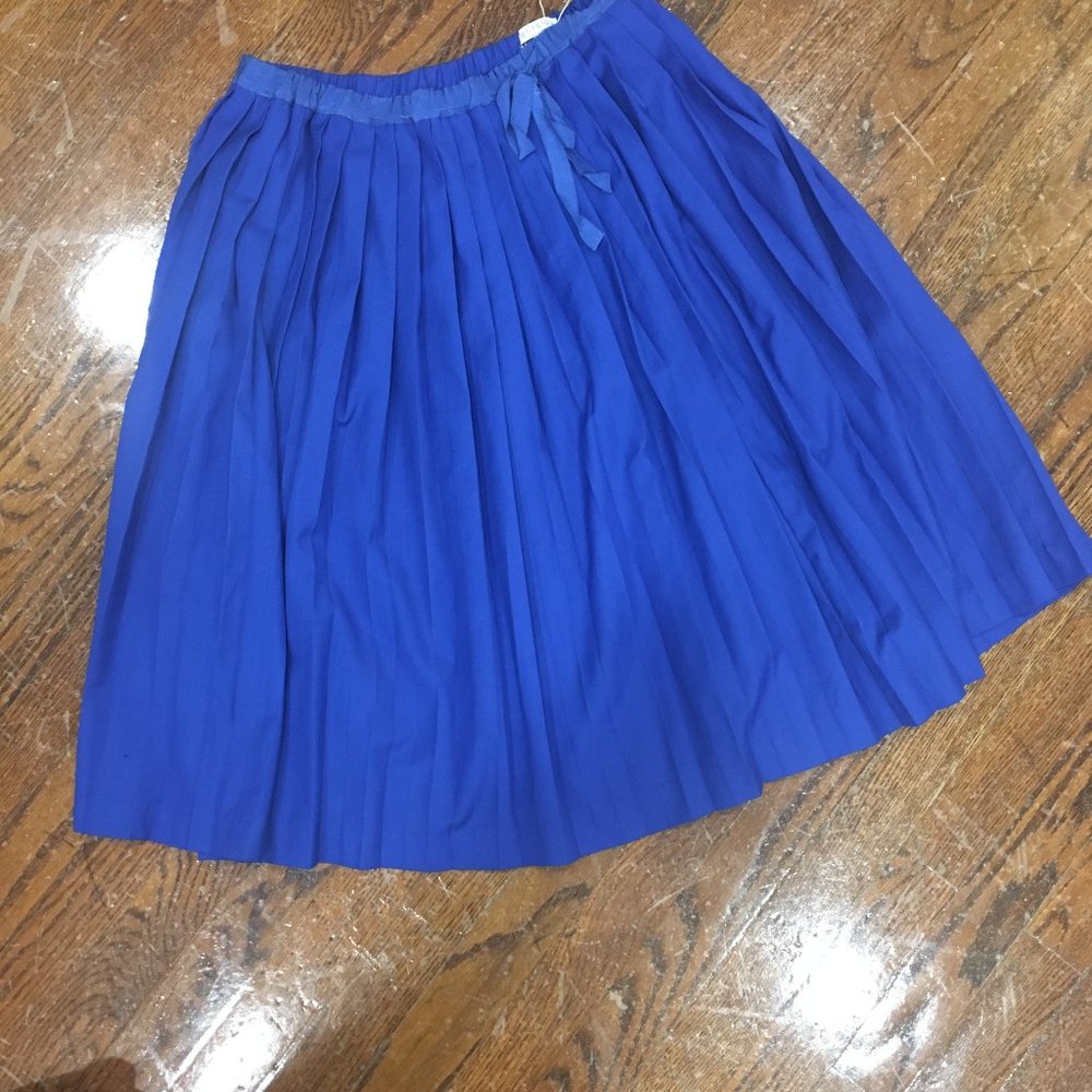 Petit Clair Royal Blue PLeated Skirt